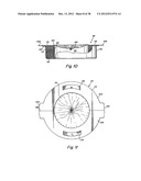 WASTE DISPOSAL DEVICE INCLUDING A DIAPHRAGM FOR TWISTING A FLEXIBLE TUBING     DISPENSED FROM A CARTRIDGE diagram and image