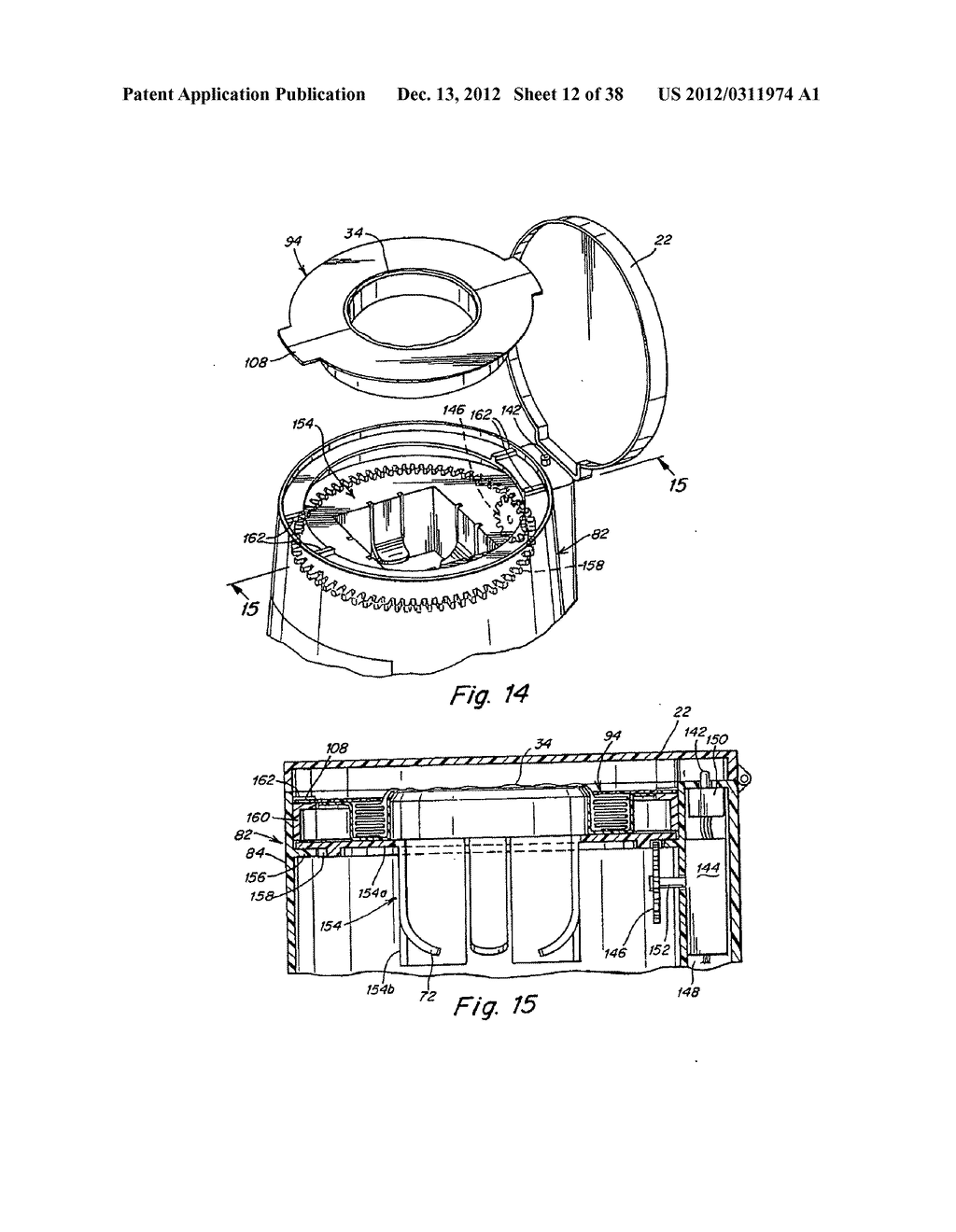 WASTE DISPOSAL DEVICE INCLUDING A DIAPHRAGM FOR TWISTING A FLEXIBLE TUBING     DISPENSED FROM A CARTRIDGE - diagram, schematic, and image 13