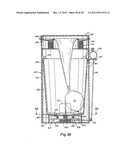 WASTE DISPOSAL DEVICE INCLUDING A DIAPHRAGM FOR TWISTING A FLEXIBLE TUBING     DISPENSED FROM A CARTRIDGE diagram and image