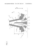 INTERNAL COMBUSTION ENGINE HAVING AN INTERFERENCE REDUCING EXHAUST     MANIFOLD diagram and image