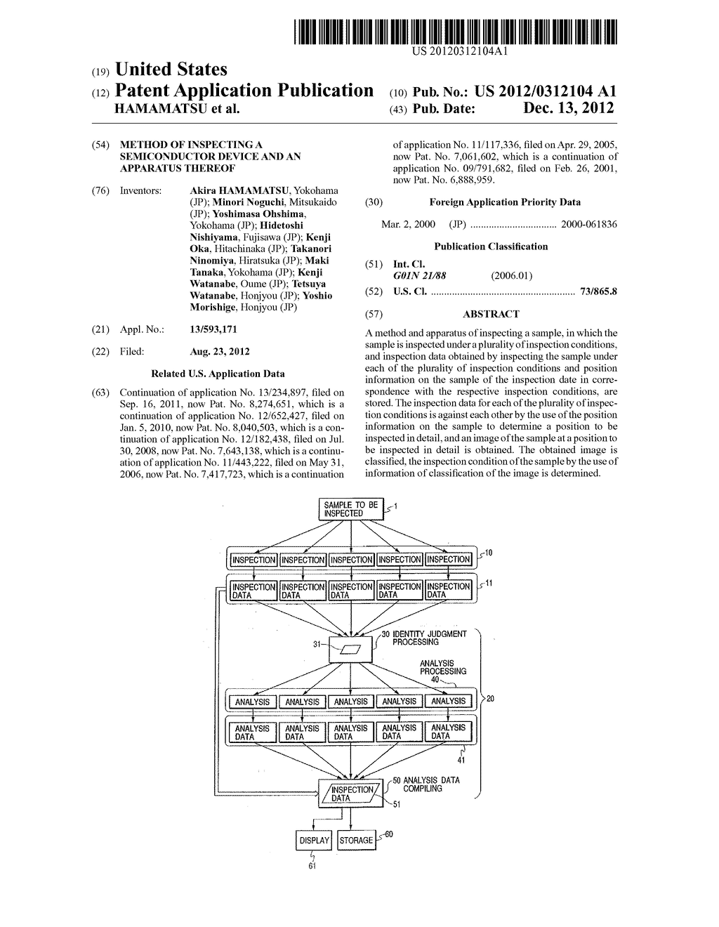 METHOD OF INSPECTING A SEMICONDUCTOR DEVICE AND AN APPARATUS THEREOF - diagram, schematic, and image 01