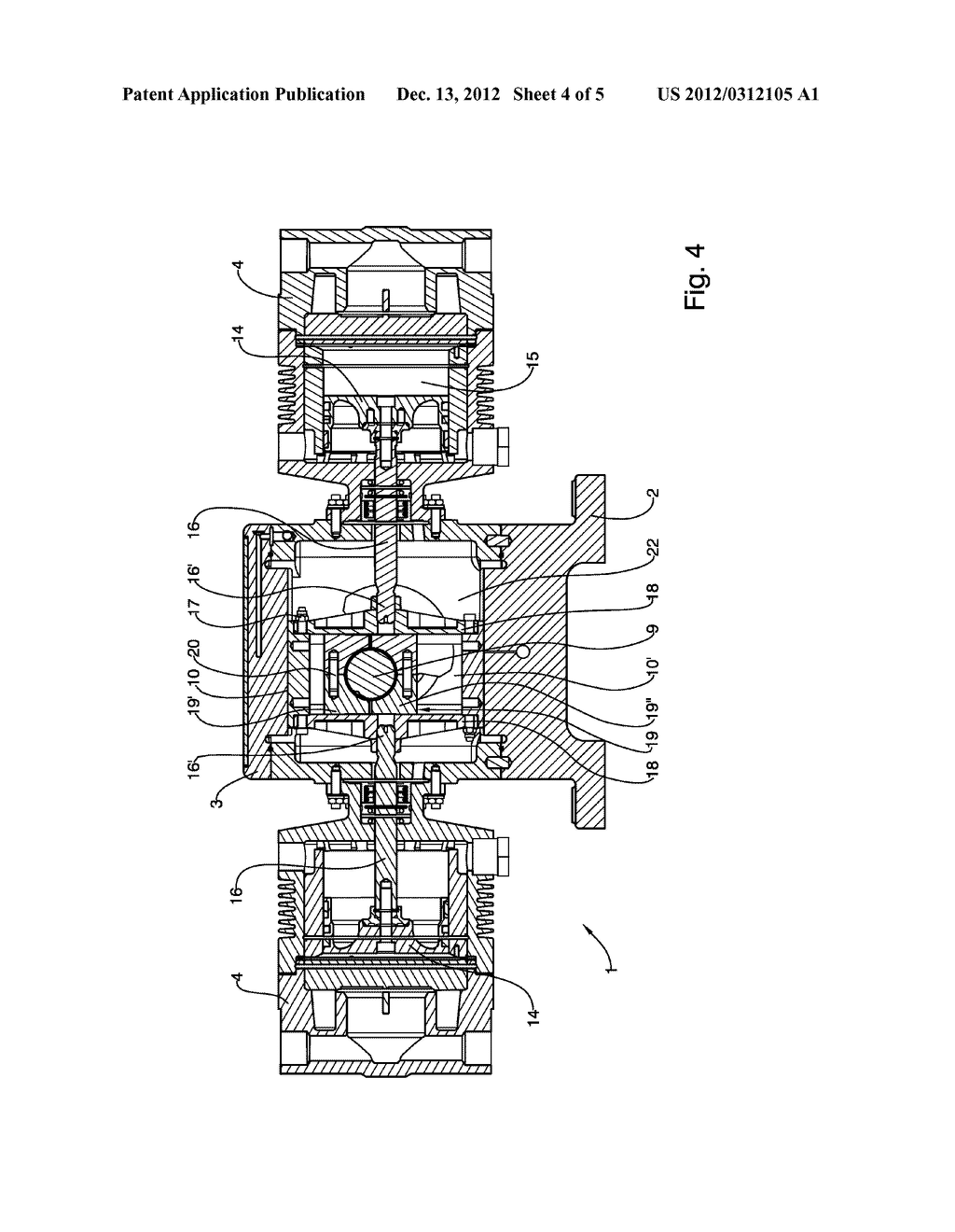 MECHANISM FOR TRANSFORMING CIRCULAR MOTION INTO TRANSLATIONAL MOTION TO     DRIVE THE PISTON OF A CNG COMPRESSOR - diagram, schematic, and image 05