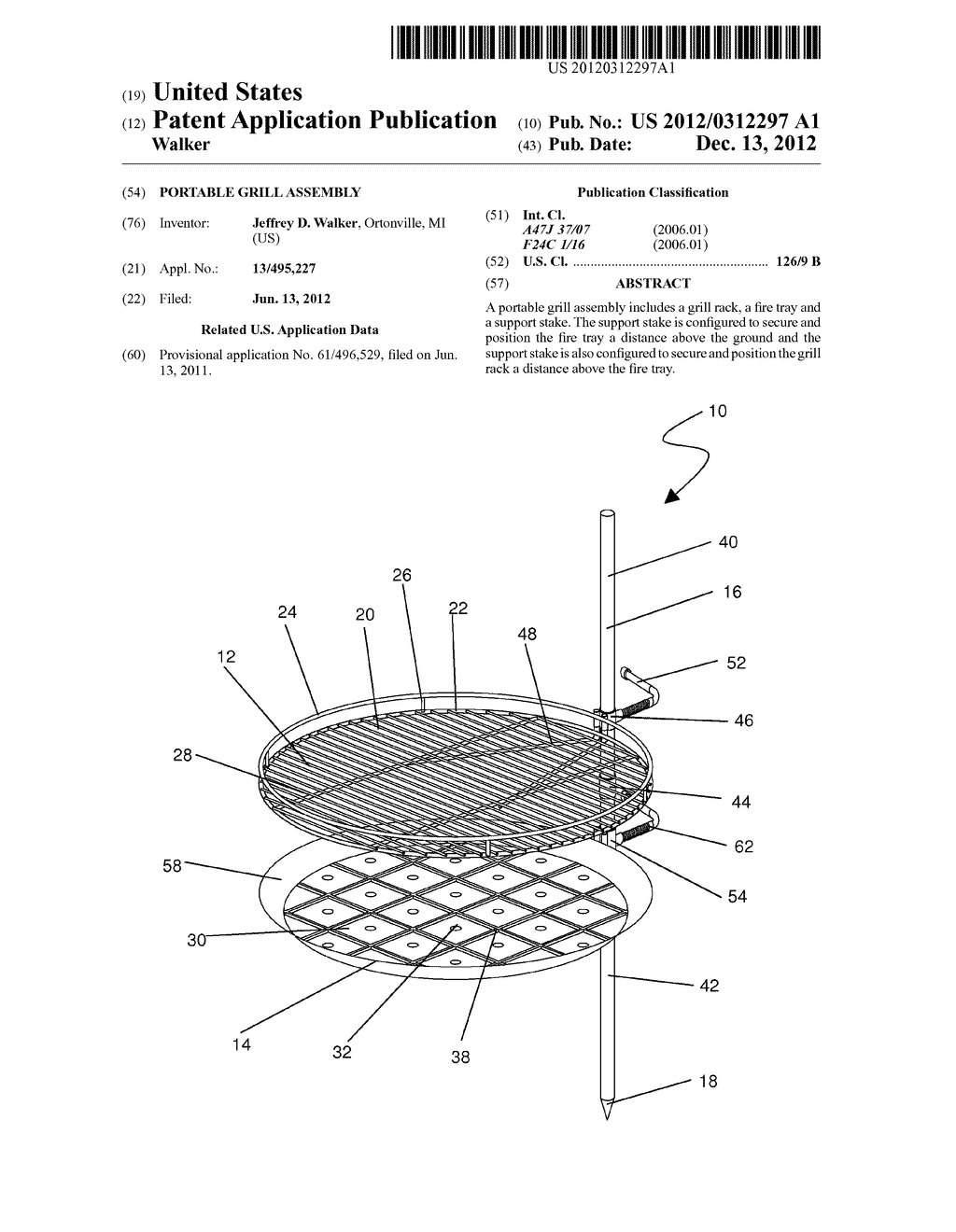 PORTABLE GRILL ASSEMBLY - diagram, schematic, and image 01