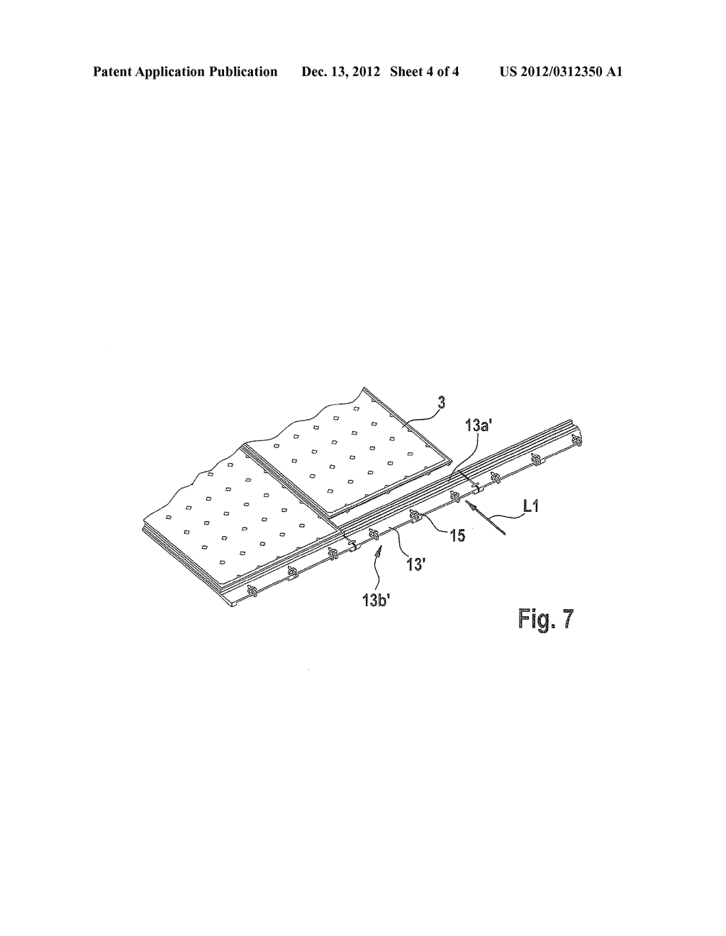 Solar cell roof system having a plurality of solar modules - diagram, schematic, and image 05