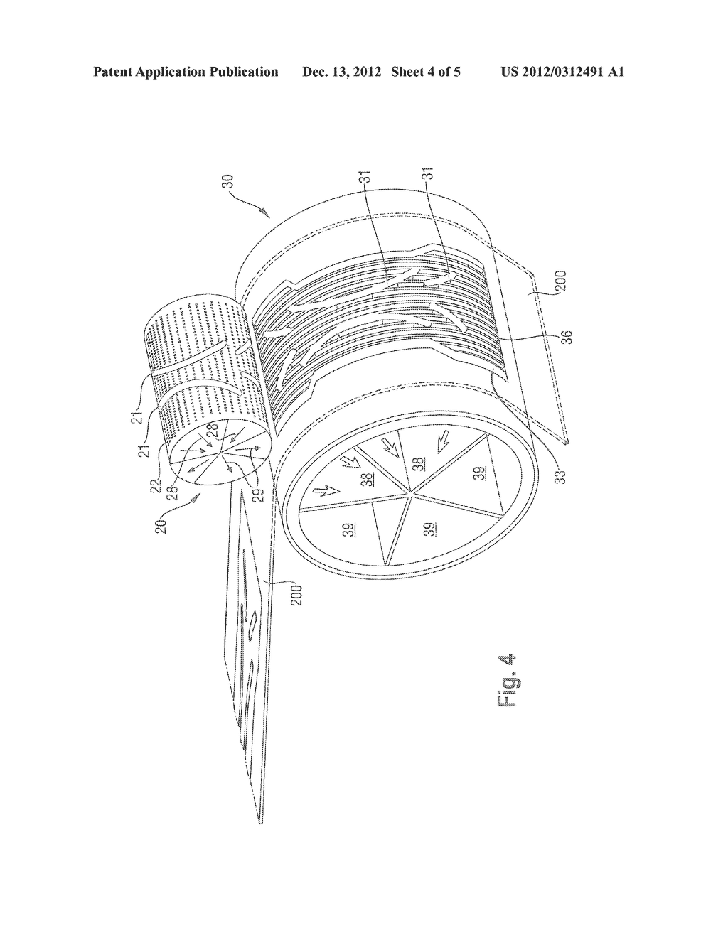 Method and Apparatus for Making Absorbent Structures with Absorbent     Material - diagram, schematic, and image 05
