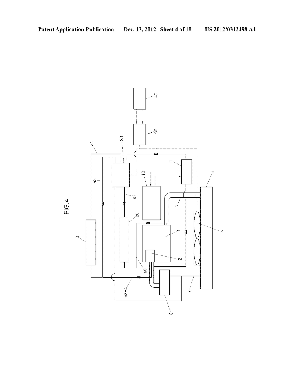 INTEGRATED HEAT MANAGEMENT SYSTEM IN VEHICLE AND HEAT MANAGEMENT METHOD     USING THE SAME - diagram, schematic, and image 05