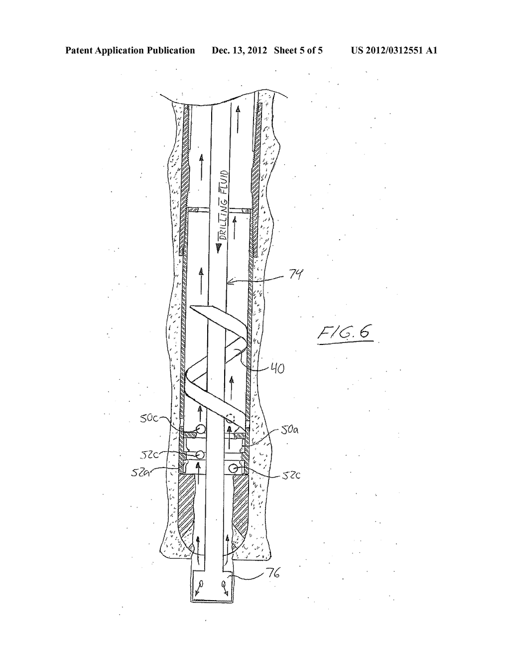 Method and Apparatus for Running Casing in a Wellbore with a Fluid Driven     Rotatable Shoe - diagram, schematic, and image 06