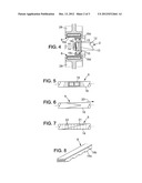 INSTALLATION FOR CONVEYING ITEMS CONSISTING OF A THERMOPLASTIC MATERIAL diagram and image