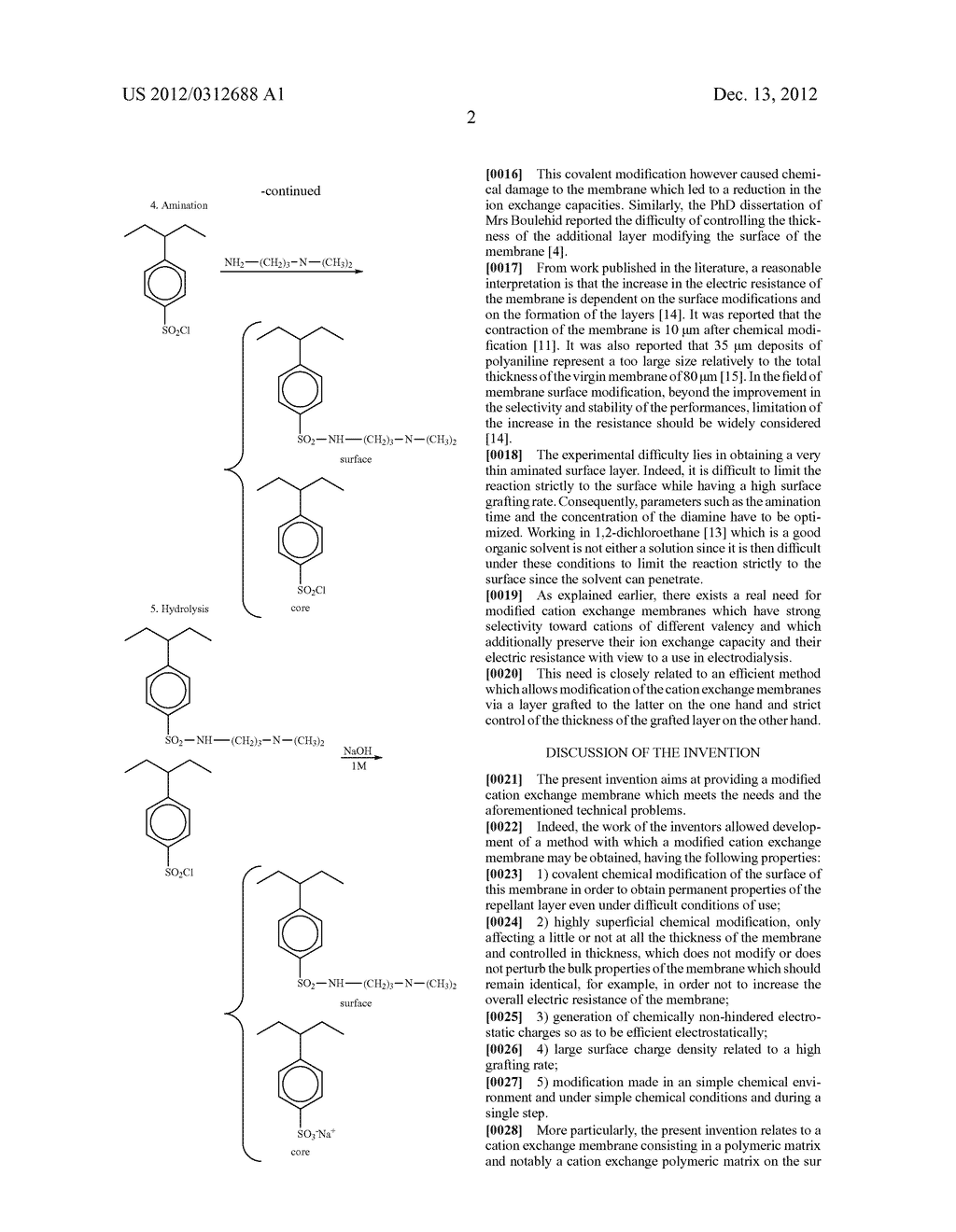 CATION EXCHANGE MEMBRANE HAVING ENHANCED SELECTIVITY, METHOD FOR PREPARING     SAME AND USES THEREOF - diagram, schematic, and image 08