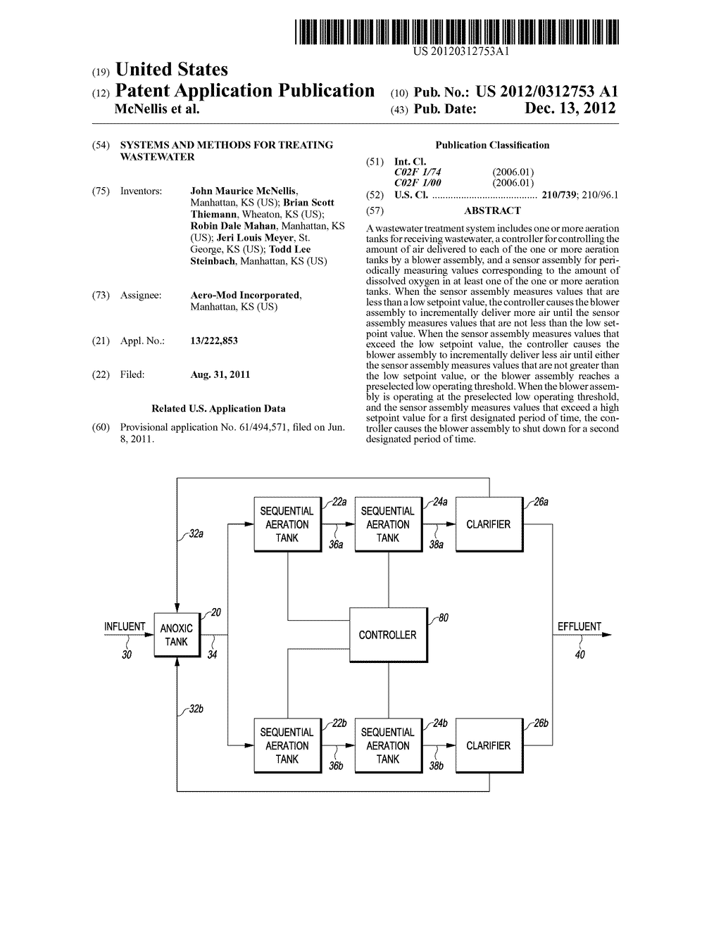 SYSTEMS AND METHODS FOR TREATING WASTEWATER - diagram, schematic, and image 01