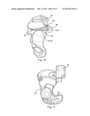 RAILCAR COUPLER LOCK WITH CHAMFER ON THE KNUCKLE SHELF SEAT diagram and image