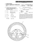 STEERING WHEEL HAVING HEATING ELEMENT AND APPARATUS FOR ATTACHING THE     HEATING ELEMENT TO THE STEERING WHEEL diagram and image