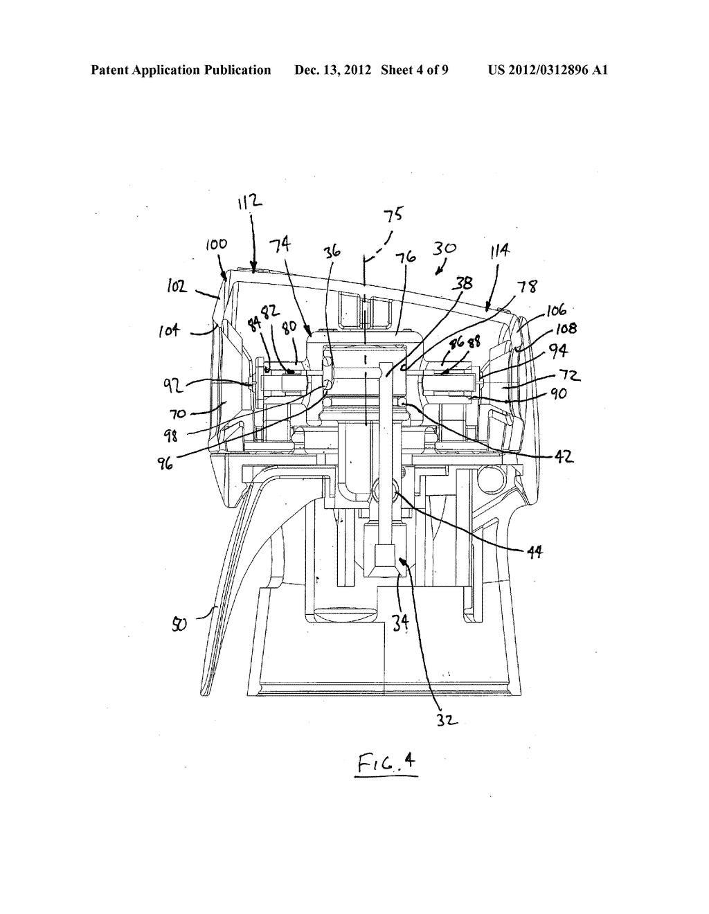 Fluid Dispensing Device Having Multiple Spray Patterns - diagram, schematic, and image 05