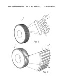 BIMATERIAL ELONGATED INSERT MEMBER FOR A GRINDING ROLL diagram and image