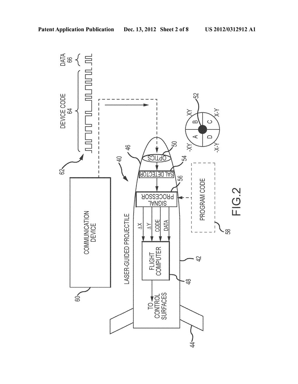 OPTICALLY-COUPLED COMMUNICATION INTERFACE FOR A LASER-GUIDED PROJECTILE - diagram, schematic, and image 03