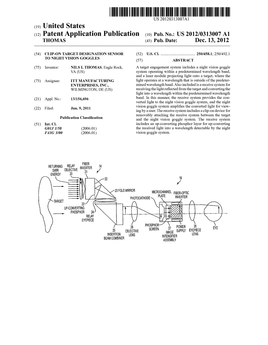 CLIP-ON TARGET DESIGNATION SENSOR TO NIGHT VISION GOGGLES - diagram, schematic, and image 01