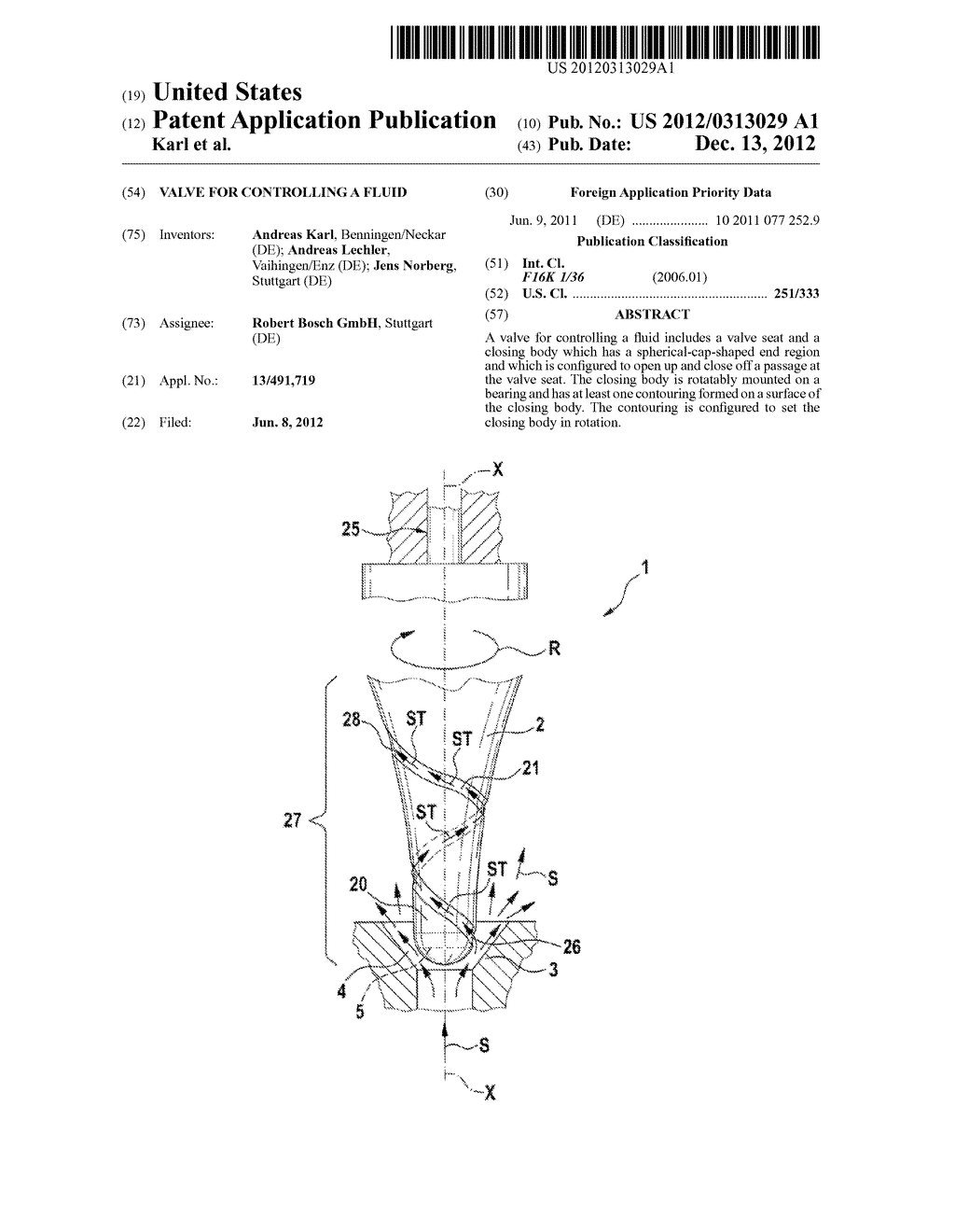 VALVE FOR CONTROLLING A FLUID - diagram, schematic, and image 01