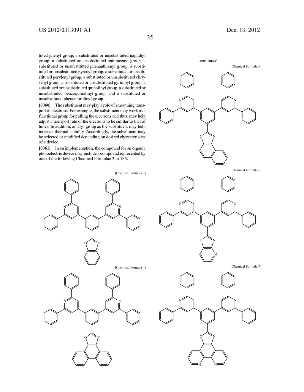COMPOUND FOR AN ORGANIC PHOTOELECTRIC DEVICE, ORGANIC PHOTOELECTRIC DEVICE     INCLUDING THE SAME, AND DISPLAY DEVICE INCLUDING THE ORGANIC     PHOTOELECTRIC DEVICE - diagram, schematic, and image 43