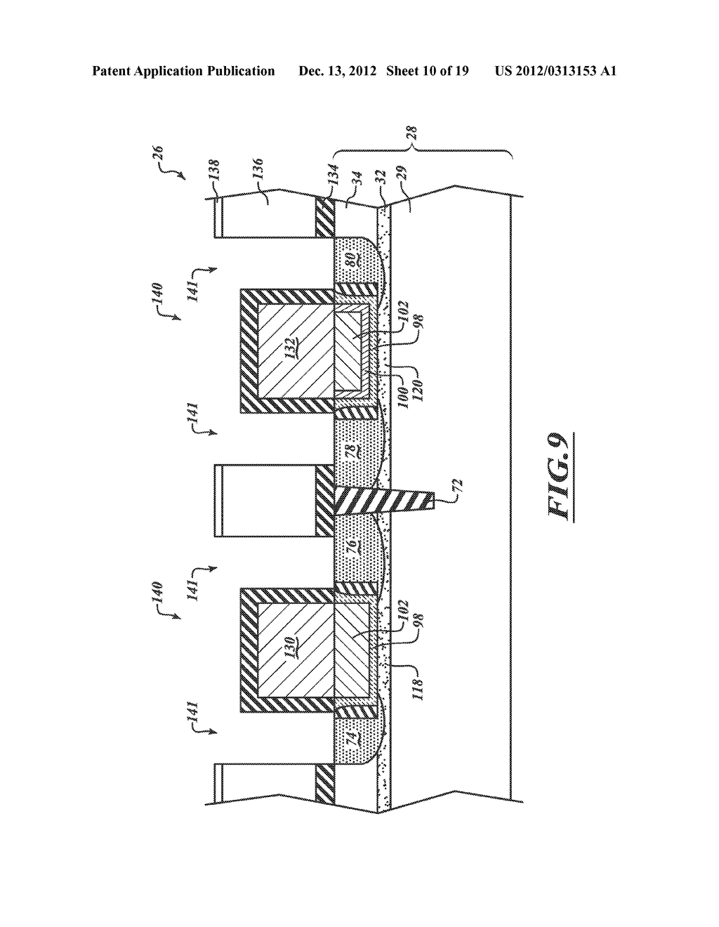 SYSTEM AND METHOD OF PLATING CONDUCTIVE GATE CONTACTS ON METAL GATES FOR     SELF-ALIGNED CONTACT INTERCONNECTIONS - diagram, schematic, and image 11