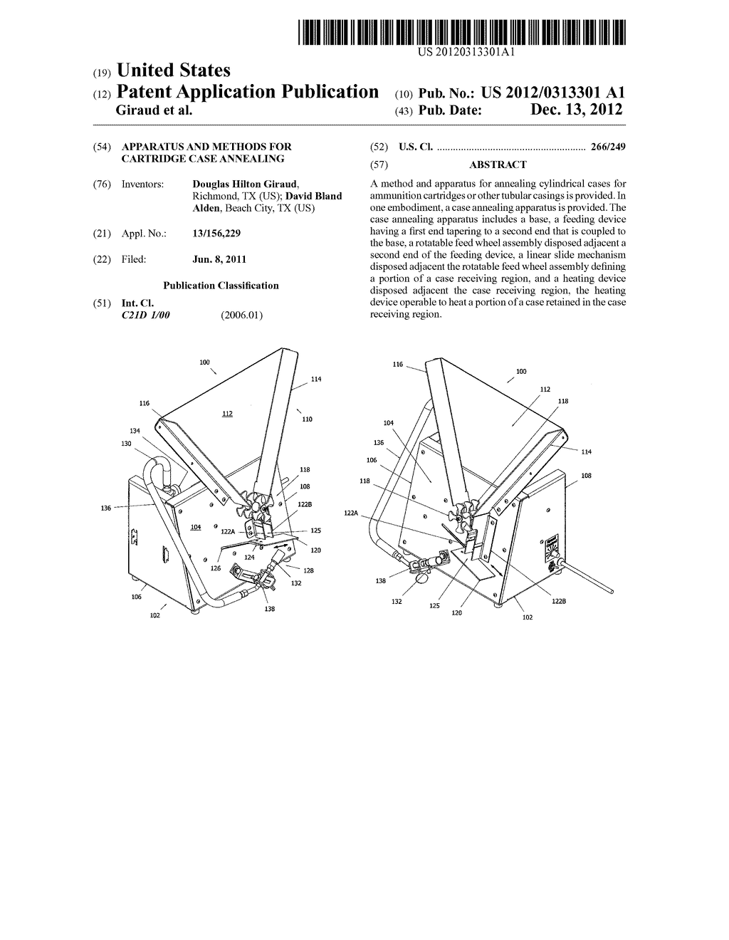 APPARATUS AND METHODS FOR CARTRIDGE CASE ANNEALING - diagram, schematic, and image 01