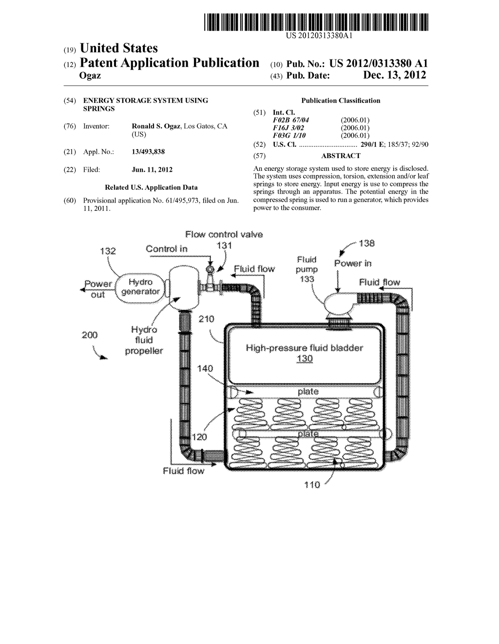 Energy Storage System Using Springs - diagram, schematic, and image 01