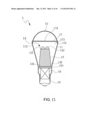 HIGH ILLUMINATION LED BULB WITH FULL EMISSION ANGLE diagram and image