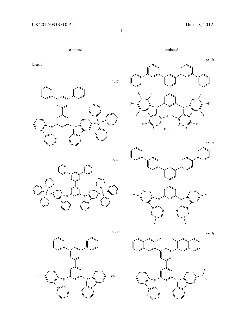 ORGANIC ELECTROLUMINESCENCE DEVICE - diagram, schematic, and image 15