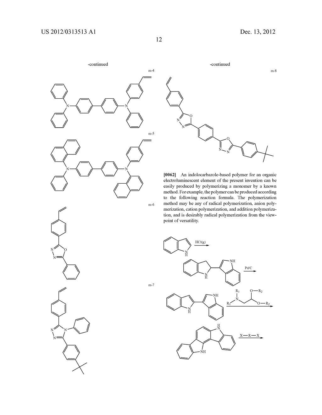 POLYMER FOR ORGANIC ELECTROLUMINESCENT ELEMENT, AND ORGANIC     ELECTROLUMINESCENT ELEMENT USING THE SAME - diagram, schematic, and image 13