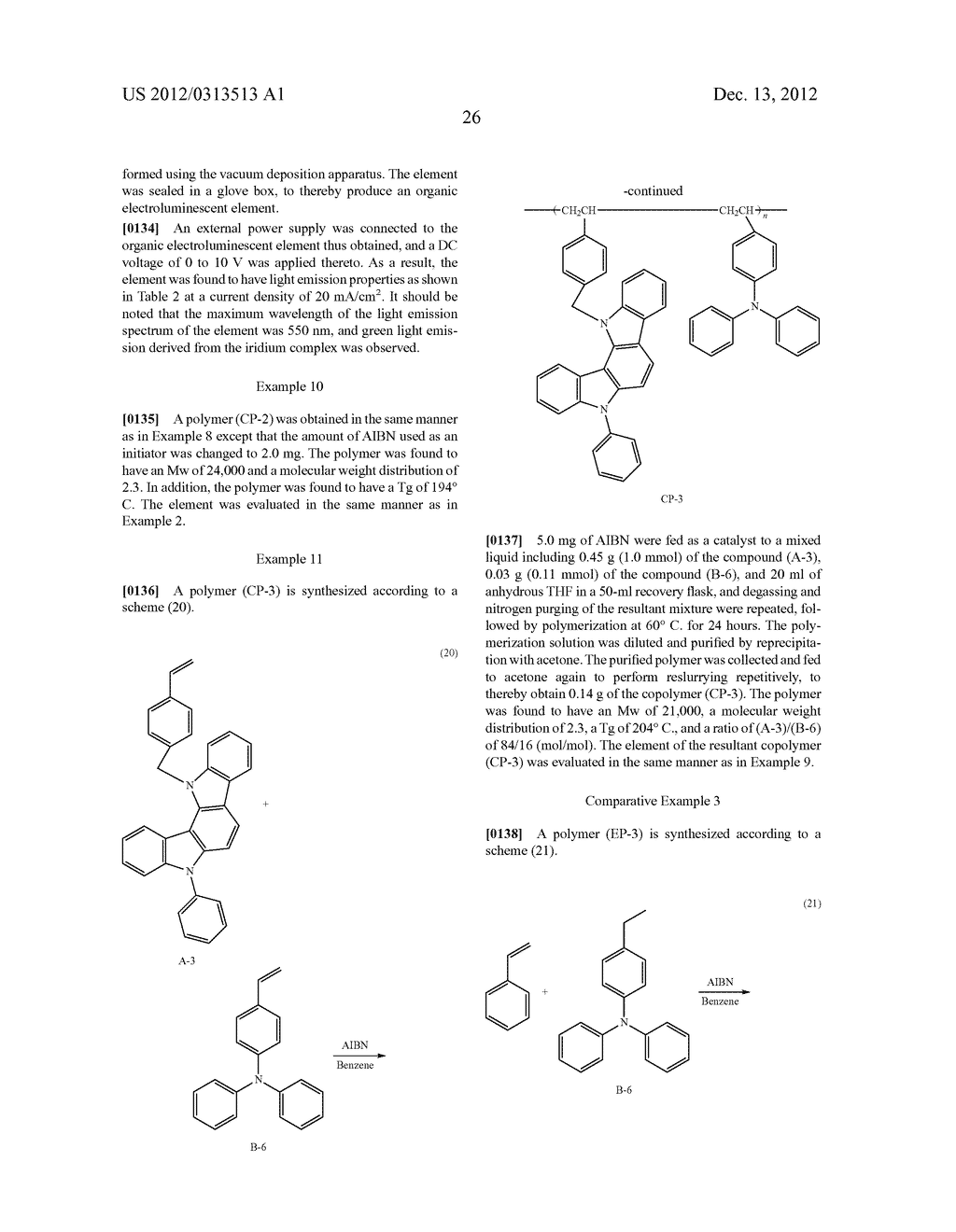 POLYMER FOR ORGANIC ELECTROLUMINESCENT ELEMENT, AND ORGANIC     ELECTROLUMINESCENT ELEMENT USING THE SAME - diagram, schematic, and image 27