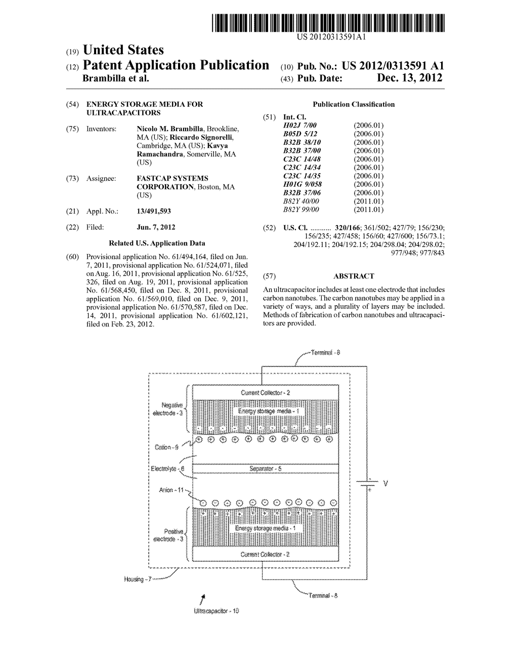 Energy Storage Media for Ultracapacitors - diagram, schematic, and image 01