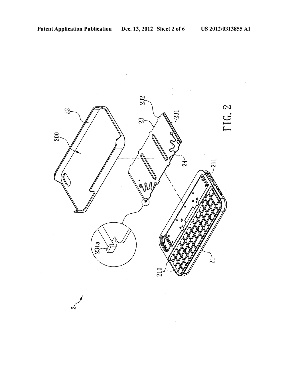 Wireless input device integrable with mobile device - diagram, schematic, and image 03