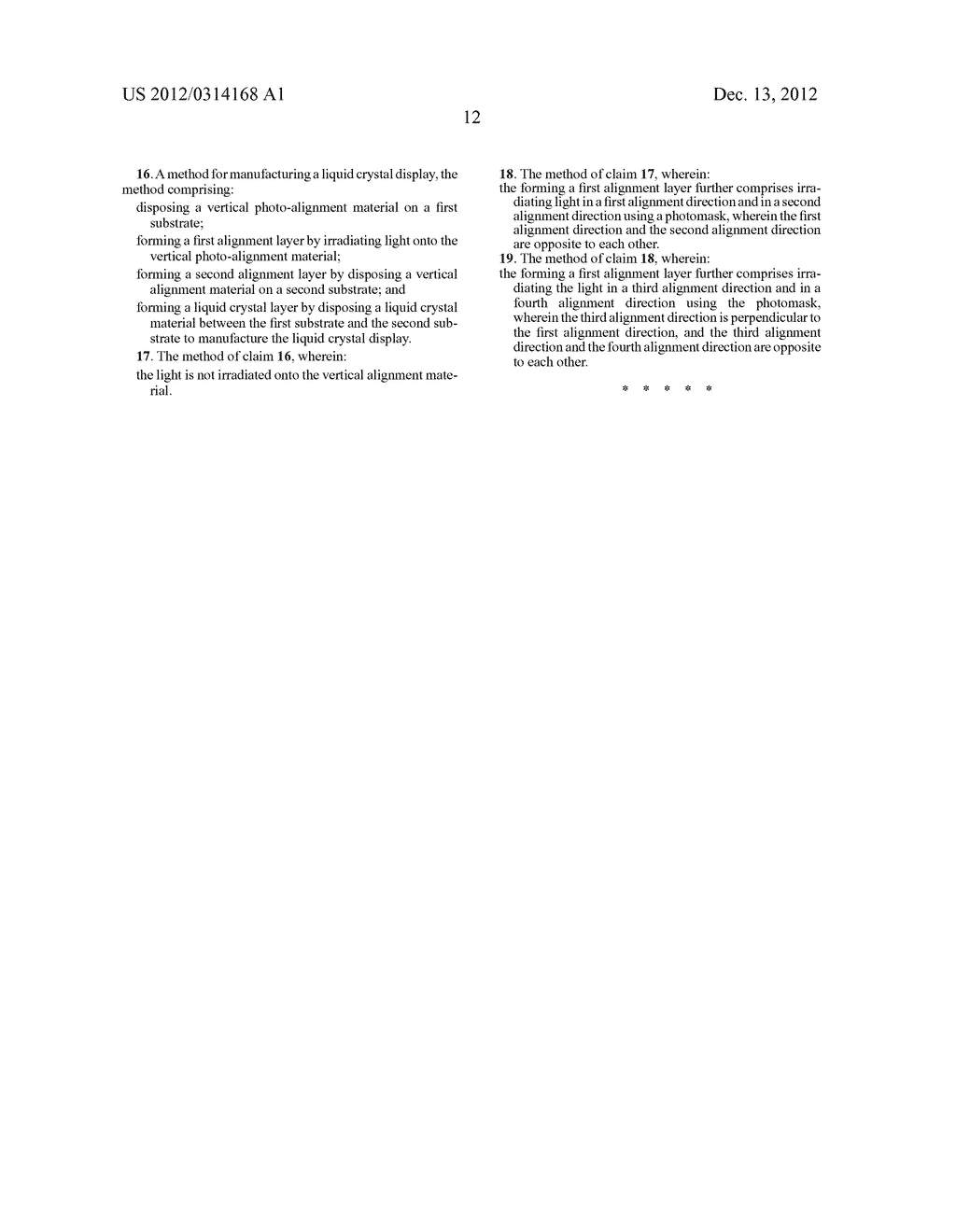 LIQUID CRYSTAL DISPLAY AND METHOD FOR MANUFACTURING THE SAME - diagram, schematic, and image 27