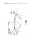 Eyeglass frame assembly adaptable to lenses of different curvatures diagram and image