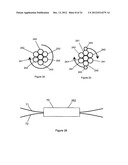 Multi-fibre arrangement for high power fibre lasers and amplifiers diagram and image