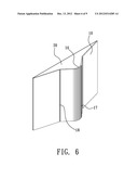 FOLDABLE PROJECTION SCREEN diagram and image