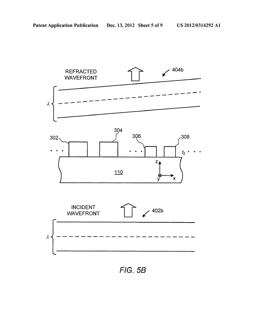 OPTICAL DEVICE FORMED OF AN ARRAY OF SUB-WAVELENGTH GRATINGS - diagram, schematic, and image 06