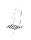 KEYBOARD DEVICE CAPABLE OF SUPPORTING A TABLET PERSONAL COMPUTER diagram and image