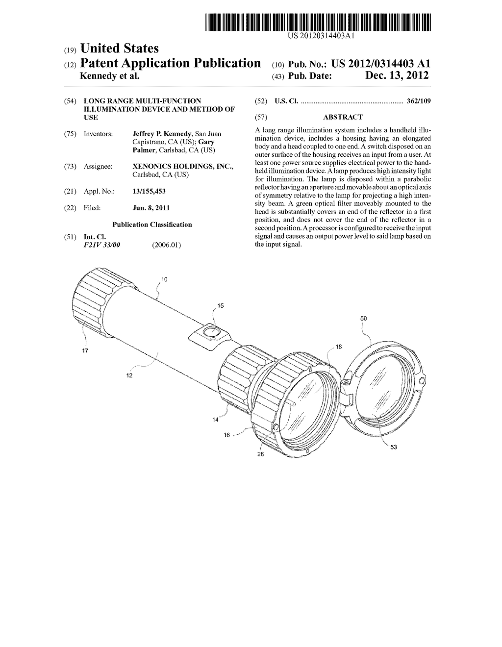 LONG RANGE MULTI-FUNCTION ILLUMINATION DEVICE AND METHOD OF USE - diagram, schematic, and image 01