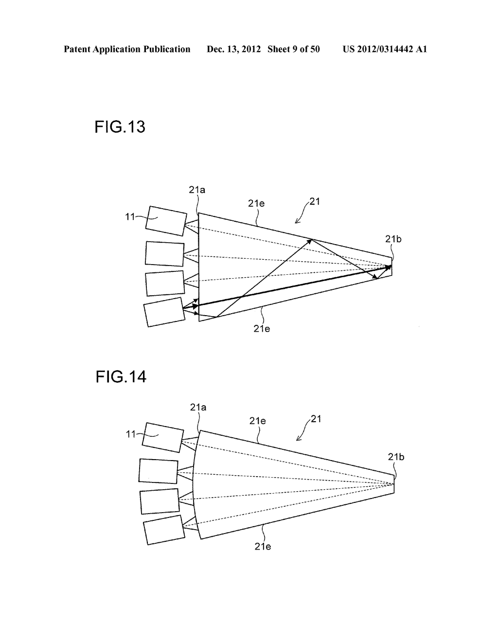 LIGHT PROJECTION APPARATUS, LIGHT CONDENSING UNIT, AND LIGHT EMITTING     APPARATUS - diagram, schematic, and image 10