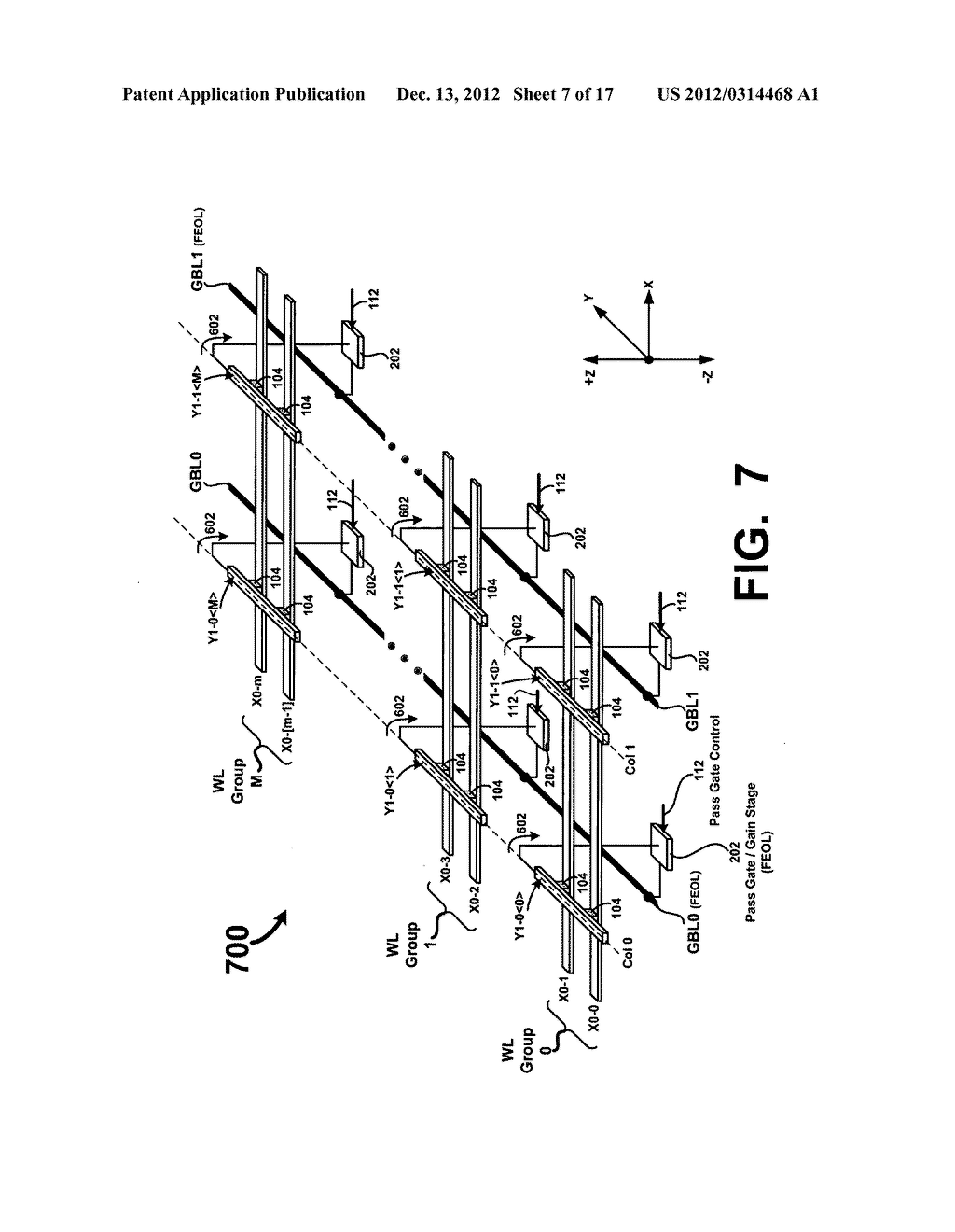 Memory array with local bitlines and local-to-global bitline pass gates     and gain stages - diagram, schematic, and image 08