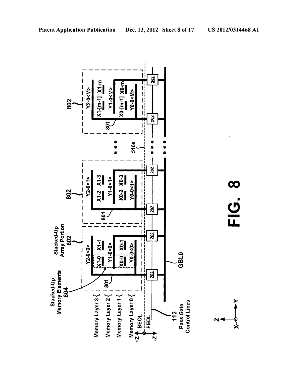 Memory array with local bitlines and local-to-global bitline pass gates     and gain stages - diagram, schematic, and image 09