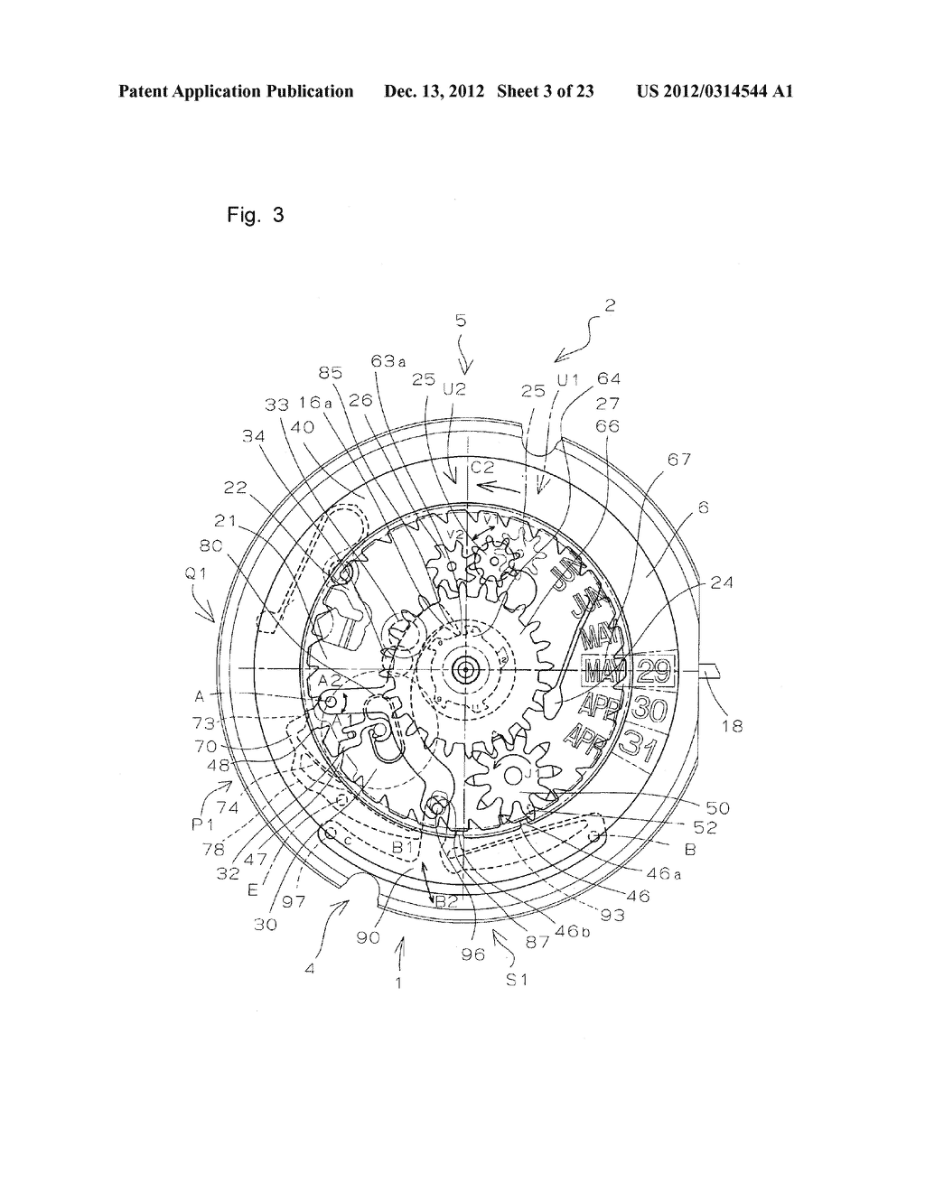 CALENDAR MECHANISM AND TIMEPIECE HAVING THE SAME - diagram, schematic, and image 04