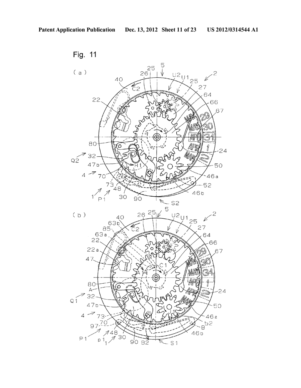 CALENDAR MECHANISM AND TIMEPIECE HAVING THE SAME - diagram, schematic, and image 12