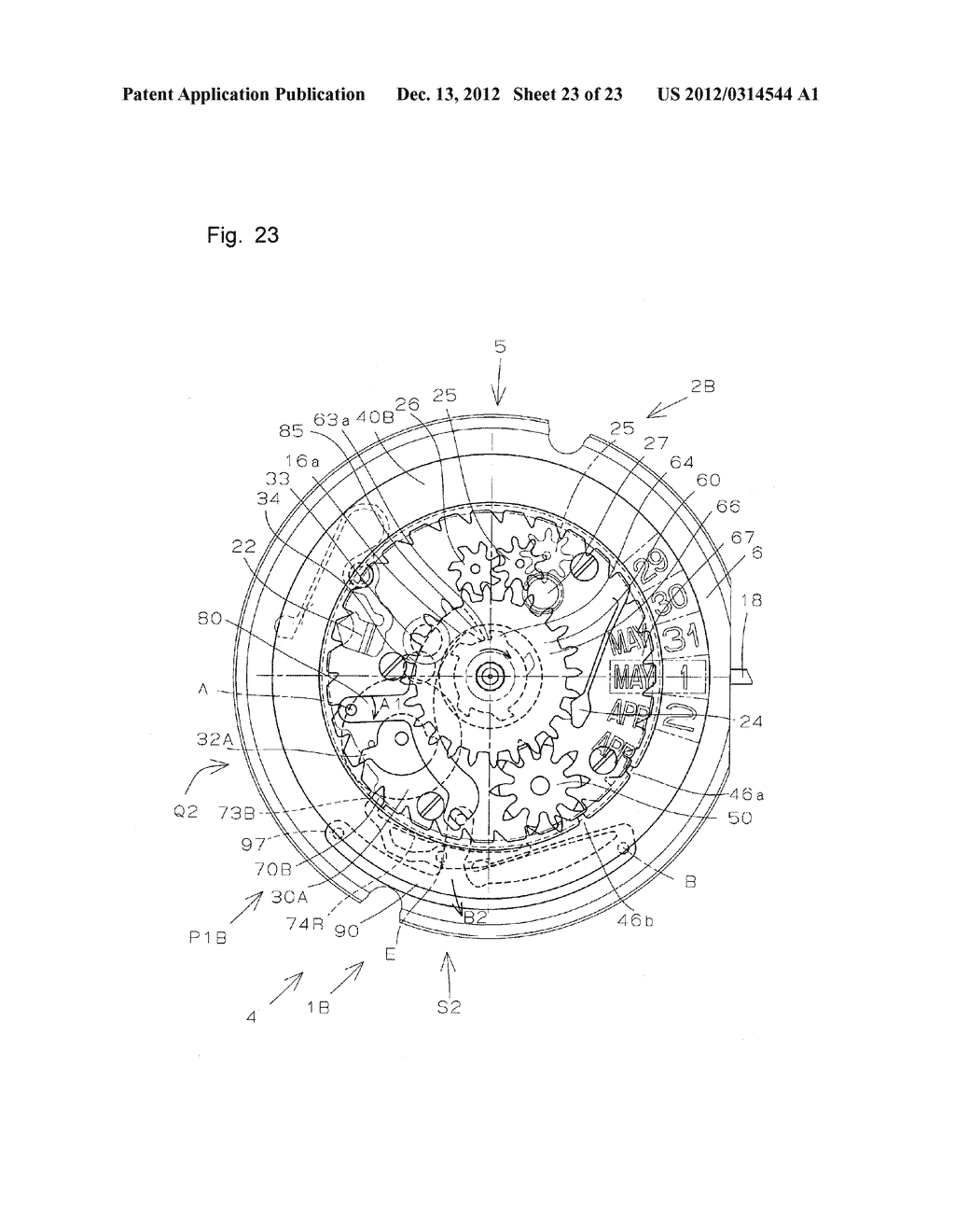 CALENDAR MECHANISM AND TIMEPIECE HAVING THE SAME - diagram, schematic, and image 24