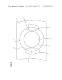 LENS, LENS MOUNTING METHOD AND OPTICAL PICKUP DEVICE diagram and image