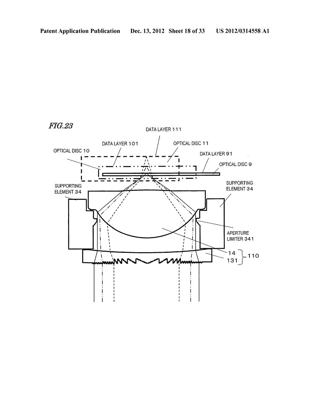 COMPOSITE OBJECTIVE LENS, DIFFRACTION ELEMENT, OPTICAL HEAD DEVICE,     OPTICAL INFORMATION DEVICE, OBJECTIVE LENS DRIVING METHOD AND CONTROL     DEVICE - diagram, schematic, and image 19