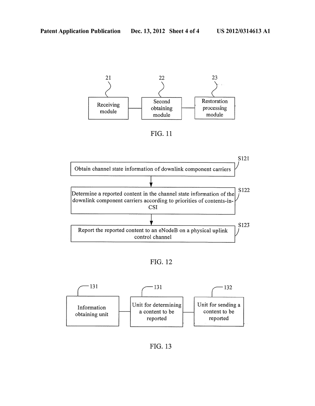 METHOD FOR REPORTING AND OBTAINING CHANNEL STATE INFORMATION, ENODEB, AND     USER EQUIPMENT - diagram, schematic, and image 05