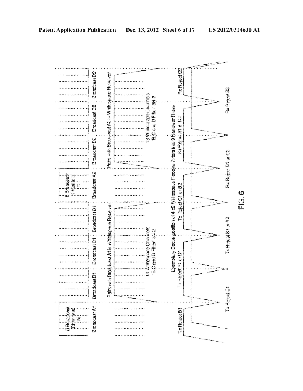 BROADCAST BAND SEGMENTATION STRUCTURES TO ENABLE BETTER UTILIZATION OF     AVAILABLE SPECTRUM - diagram, schematic, and image 07