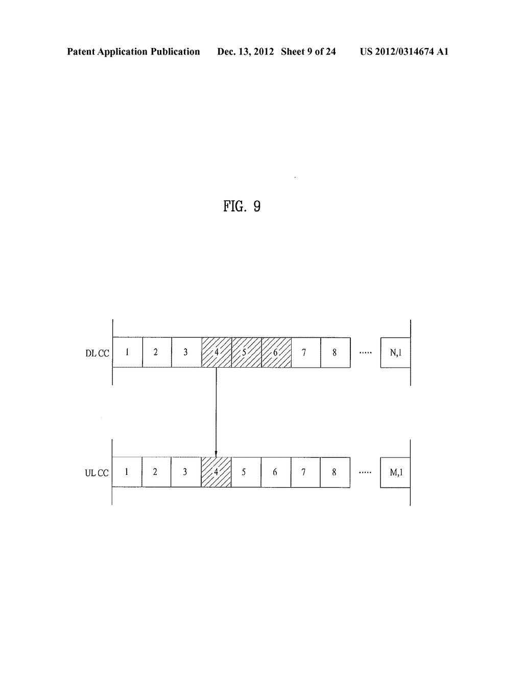 METHOD AND DEVICE FOR TRANSMITTING UPLINK ACKNOWLEDGEMENT INFORMATION IN A     WIRELESS COMMUNICATION SYSTEM SUPPORTING MULTIPLE CARRIERS - diagram, schematic, and image 10