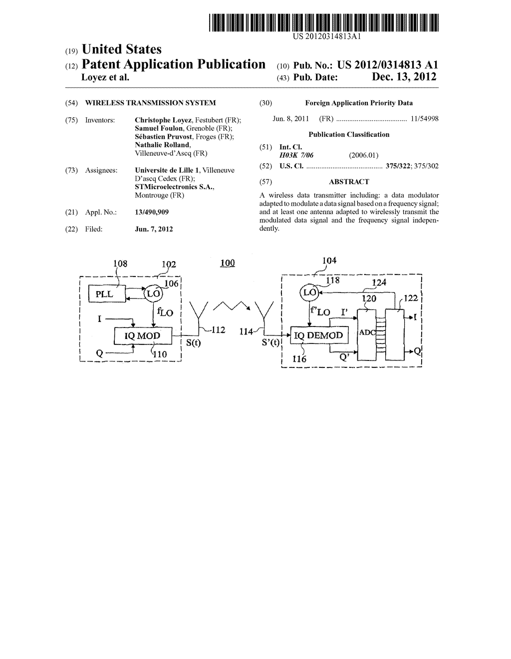 WIRELESS TRANSMISSION SYSTEM - diagram, schematic, and image 01